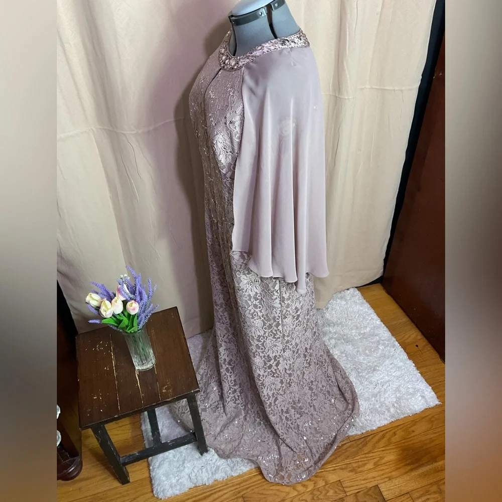 Ignight Evenings By Camille La Vie Blush Mother Of The Bride Long Formal Dress - Picture 6 of 13